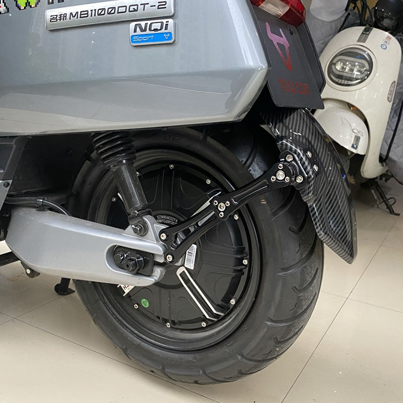 Suitable for calf n1s fender electric car modification accessories nqi/ngt carbon fiber pattern rear fender backing straight up