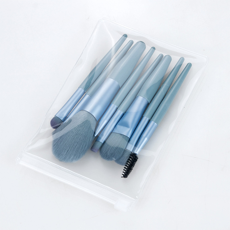 Fenglida fábrica al por mayor 8 mini pinceles de maquillaje traje nuevo Morandi color portátil pinceles de maquillaje traje