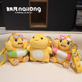 奶龙 Оригинальный слайм, динозавр, плюшевый брелок, кукла, школьный рюкзак для школьников, ключница