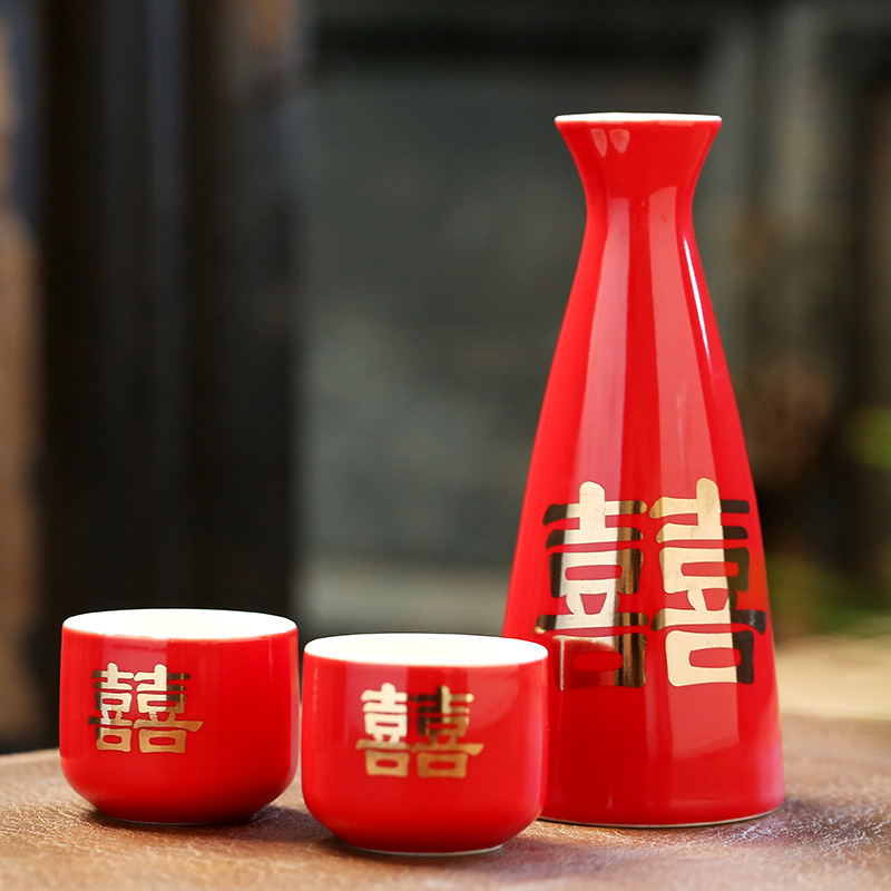 Supply ceramic wine jug, two pounds ceramic pouring jug, wine pouring pot, baijiu wine accessories wholesale