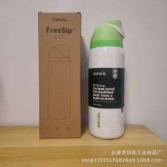 跨境新品owala freesip万圣节夜光幽灵保温杯304不锈钢双饮美式杯
