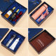 Factory spot blue gift box rectangular bow gift box heaven and earth cover packaging box Valentine's Day gift box