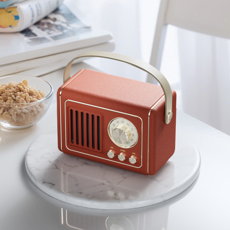 クリエイティブレトロ Bluetooth スピーカーミニポータブル U ディスク TF カード FM 小型オーディオソース工場高品質|undefined