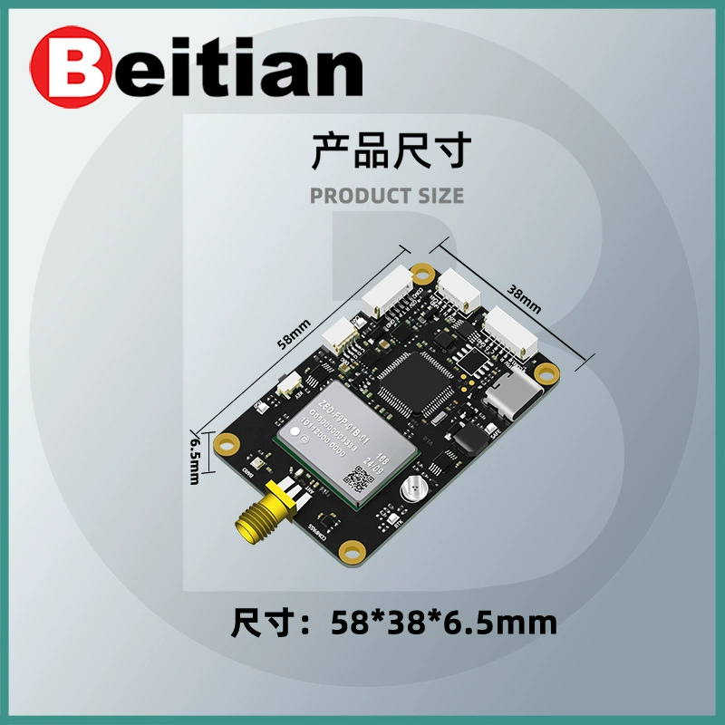 Beitian ZED-F9P геомагнитный компас BMM150 BMP388 датчик давления GNSS RTK модуль BG-518