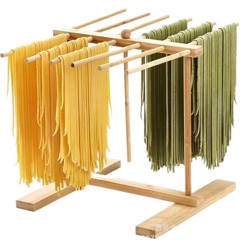 Estante de fideos de madera maciza para el hogar Estante de fideos desmontable Estante de almacenamiento de cocina Estante de fideos de madera Estante de secado de pasta