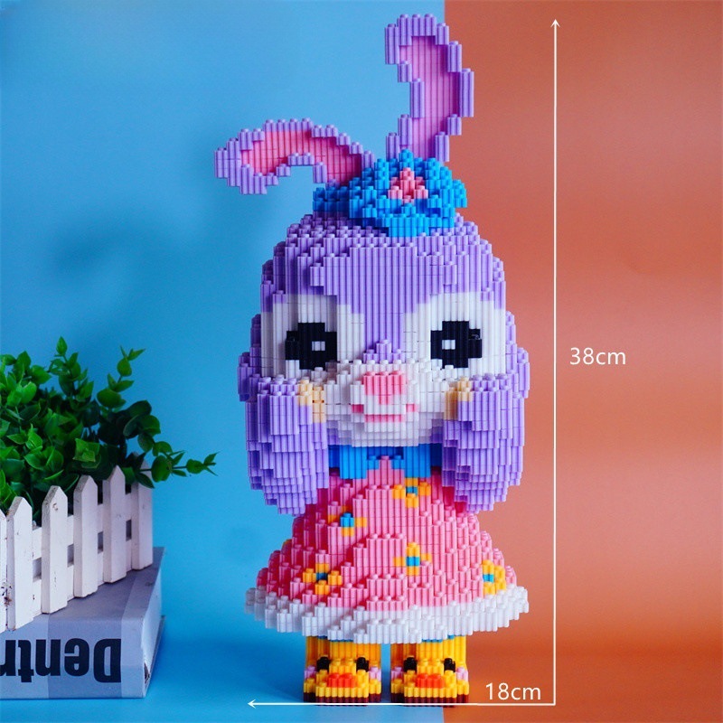 CLS Trendy Le Sen pequeños gránulos ensamblados bloques de construcción Linabel rompecabezas juguetes para niños regalos para niños y niñas