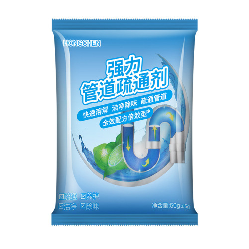 Pipe unblocking agent, sewer floor drain cleaning agent, toilet toilet descaling agent, toilet blockage deodorizing cleaner
