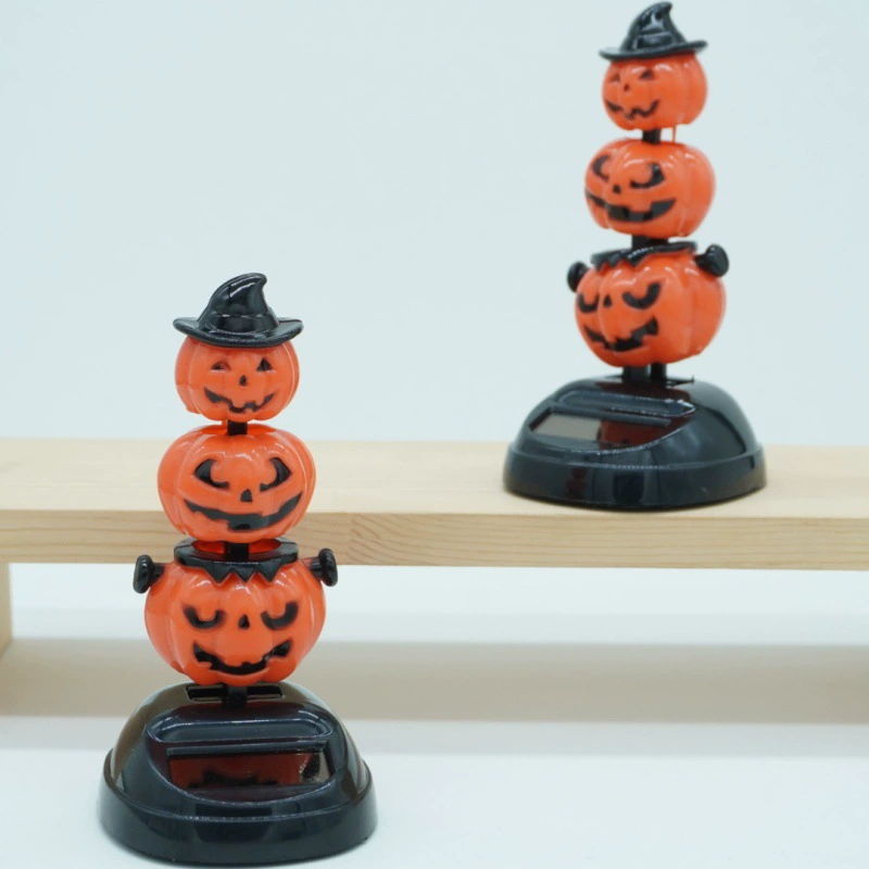 Хэллоуин, солнечная автомобильная кукла, украшения, фестиваль призраков, трехсекционный монстр, тыква, украшение для вечеринки в помещении и на открытом воздухе, День мертвых