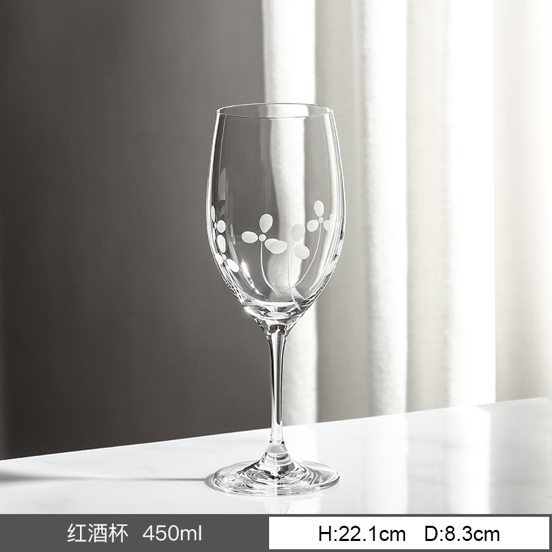 Importación checa de cristal Crystalex tazas de vino alto pie tazas de vino tazas de champán tazas de vidrio tallado casero