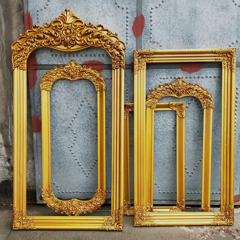 European Retro Wedding Scene Background Layout Decorative Frame Wedding Photo Frame Wedding Props Ornaments Picture Frame