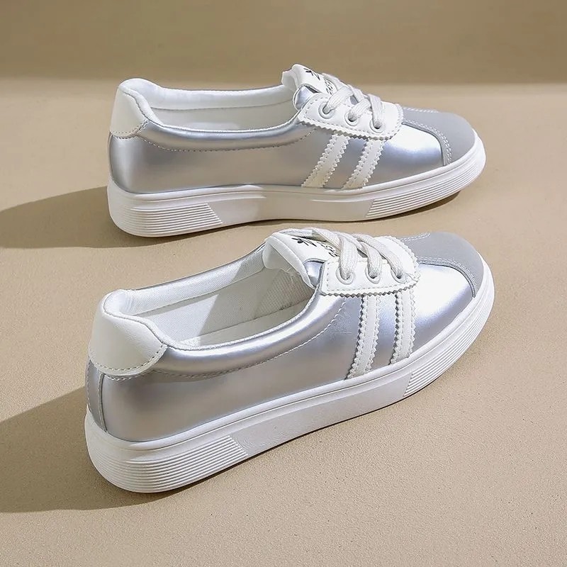 外贸2025年小白鞋子女秋季新款韩版学生女鞋休闲运动百搭板鞋批发
