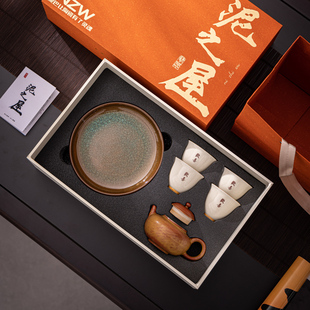 Tea elegant device kiln change set tea set guest teapot Holder cover Bowl master tea cup vintage stoneware tea ceremony wholesale
