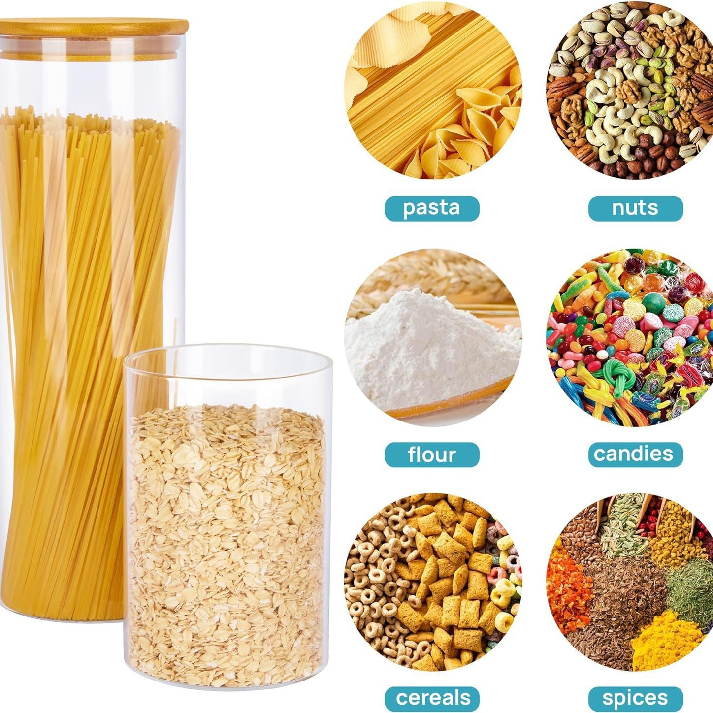 Glass tea, transparent storage system, set, (Cross-border trading)