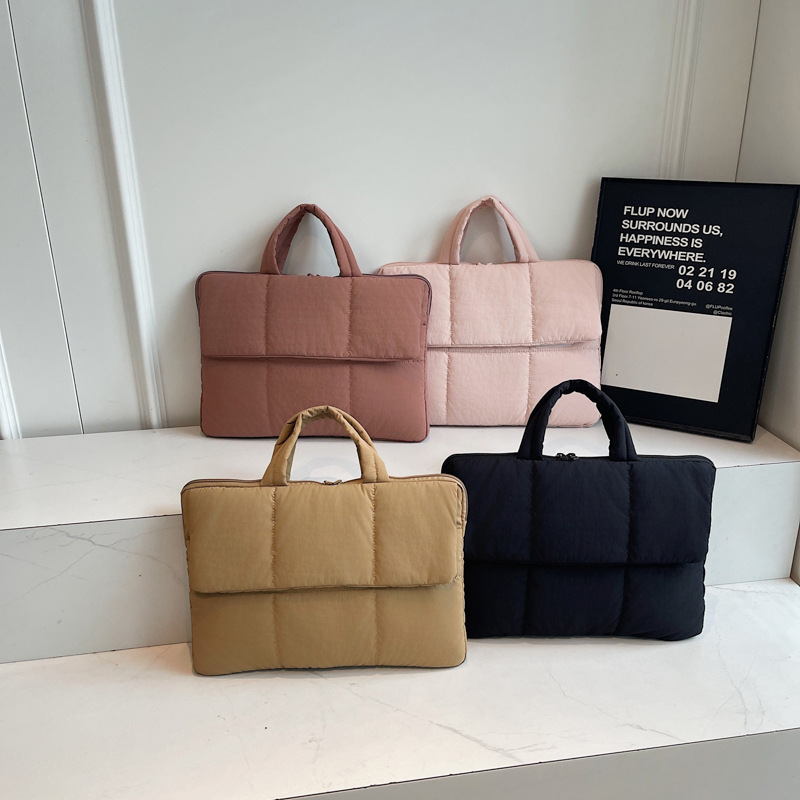 Customized Cross-Border Lightweight Laptop Bag for Work and Commuting, Simple Solid Color Inner Liner, 13inch A4 File Handbag Customized Cross-Border Lightweight Laptop Bag for Work and Commuting, Simple Solid Color Inner Liner, 13inch A4 File Handbag