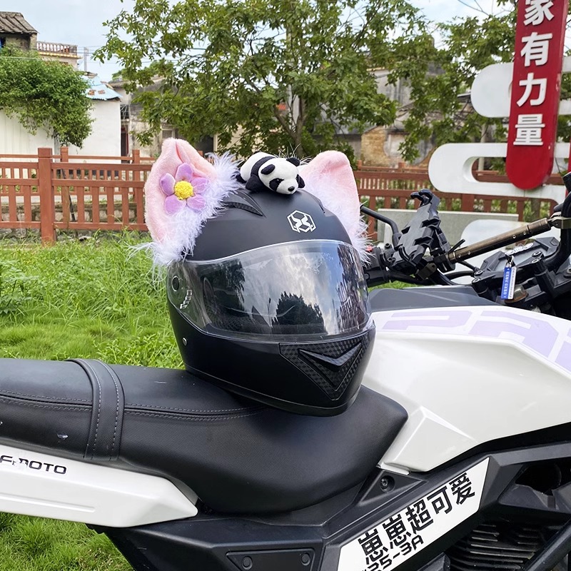 Cartoon Cute Helmet Decoration Plush LinaBell Helmet Accessories