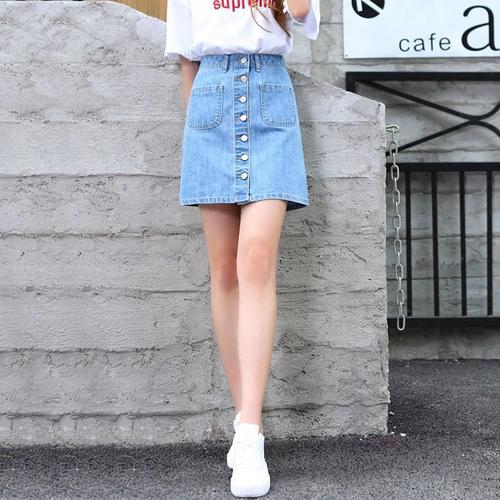 Women's Jeans Skirt 2025 New Autumn Pants Skirt Bodycon High-Waisted A-Line Skirt Fashion Short Skirt Summer