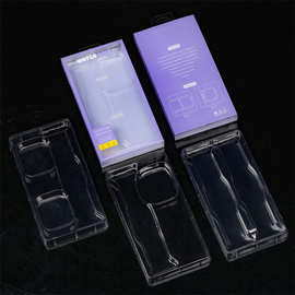 适用i watch手表表带包装盒手表壳二合一PVC胶盒包装吸塑透明包装