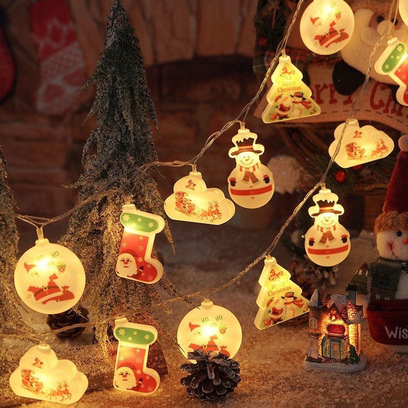 サンタクロースイルミネーションledライトストリングライトクリスマスライト鉄芸クリスマス装飾ライトクリスマスツリーライトストリング|undefined