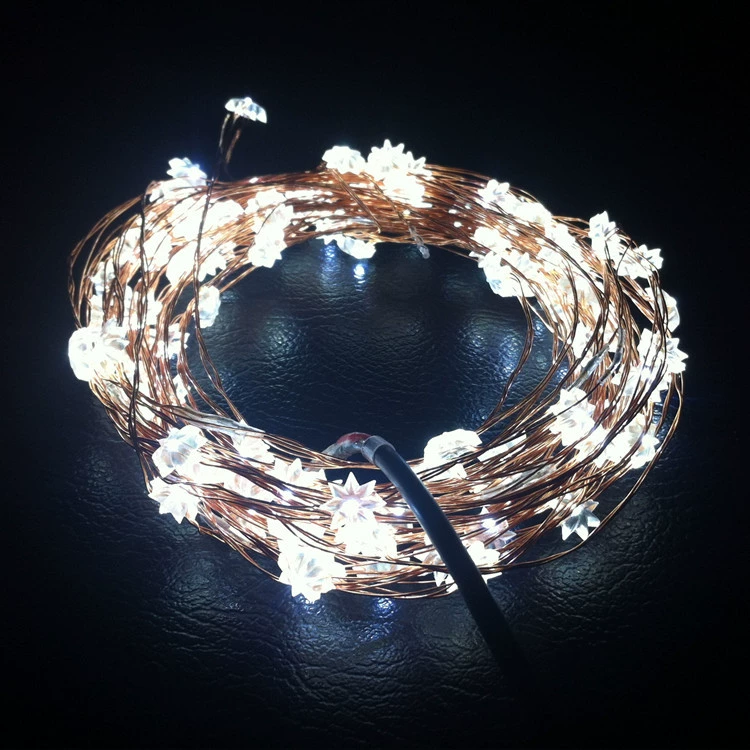 Заводская поставка солнечного света строка медная проволока модельный свет солнечный садовый свет 8 функций бабочка Звезда моделирование свет