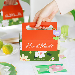 端午節手提綠豆糕粽子冰糕包裝盒ins烘焙曲奇餅乾禮盒伴手盒子