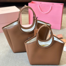 2025新款休闲牛皮tote大容量托特包真皮hobo购物袋斜挎菜篮子女包