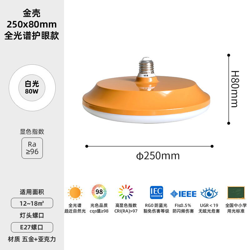 Bombilla de espectro completo tornillo E27 super brillante fuente de luz de protección de ojos lámpara de ahorro de energía lámpara de lámpara