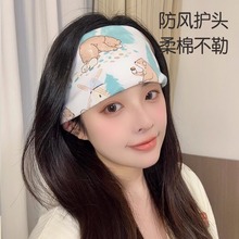 孕妇头巾发带春夏天坐月子发带女产后纯棉a类防风夏季薄款产妇帽