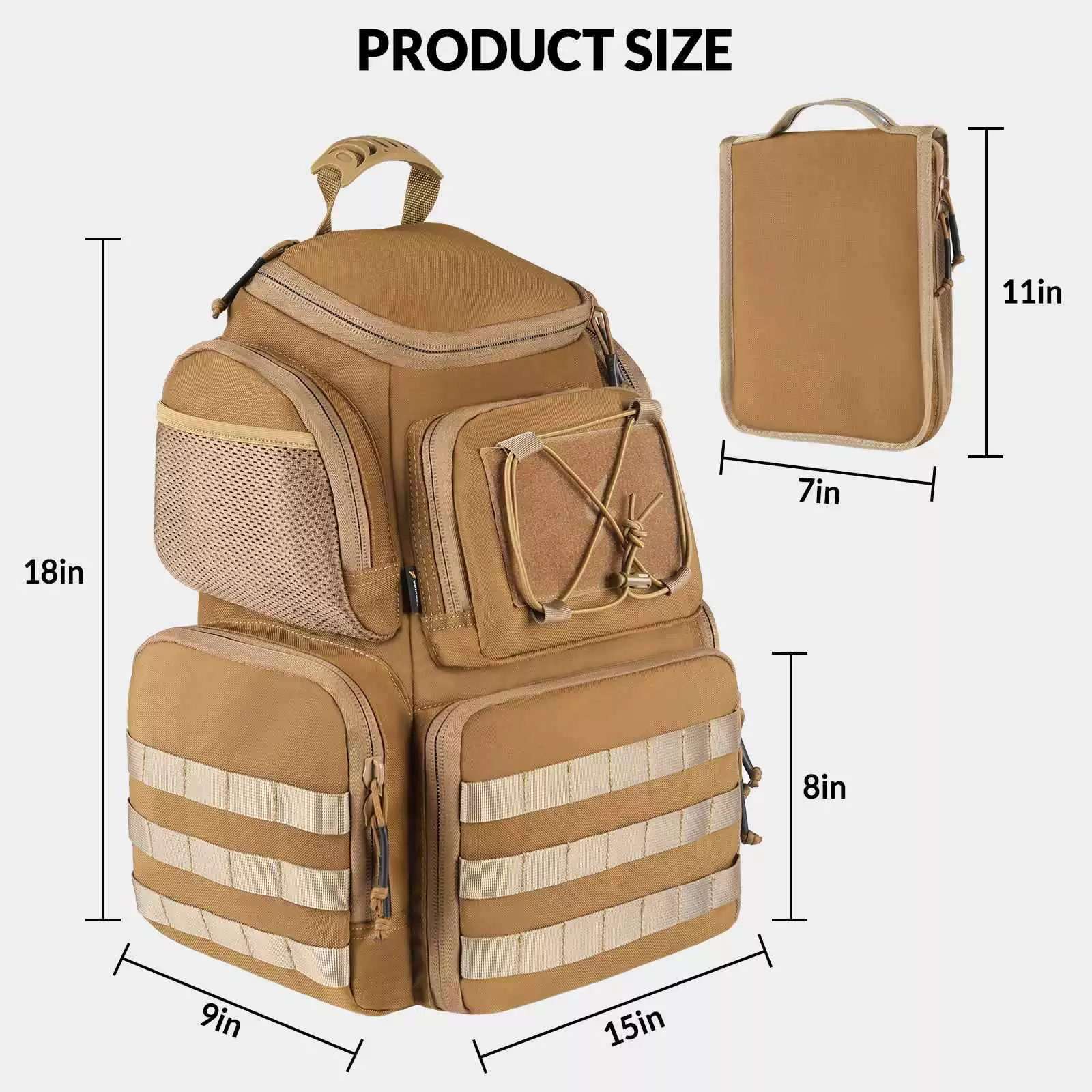 Mochila de viaje táctica de gran capacidad