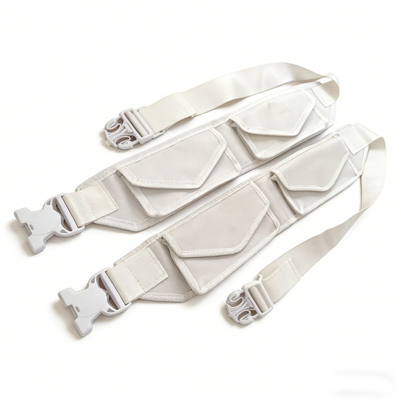 Cross-Border Hajj Waist Bag Saudi Arabia Dubai Hajj Belt Waterproof Foldable White Waist Belt Factory Wholesale New Model