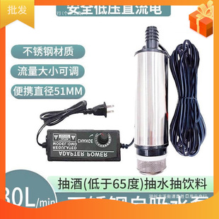 Stainless Steel Water Pump Wine Pump Self-Priming Electric Food-Grade Water Pipe Small Household 220V Submersible Rod