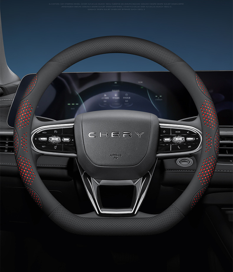 Suitable for Chery Tiggo 8Pro Steering Wheel Cover Tiggo 7Plus 8Plus 5X 3X Arrizo 5 Leather Handlebar Cover