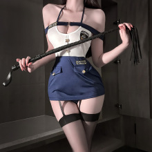 金宵情趣内衣纯欲女警cos御姐制服套装角色扮演性感免脱qqny诱惑