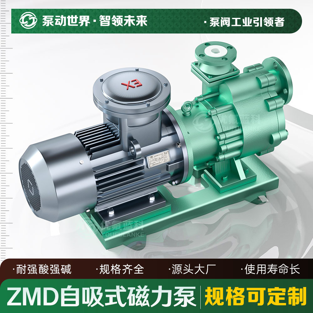 全国联保 售后完善磁力泵化工泵耐酸碱无泄漏ZMD自吸式磁力泵