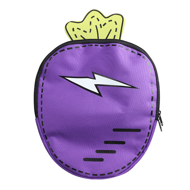 Bolsos para niños Mochila para niños y niñas con forma de zanahoria linda de dibujos animados Mochila de raqueta de tenis de bádminton portátil