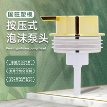 工厂直供洗手液泡沫泵头轻奢按压喷头卫浴配件乳液瓶塑料瓶起泡器