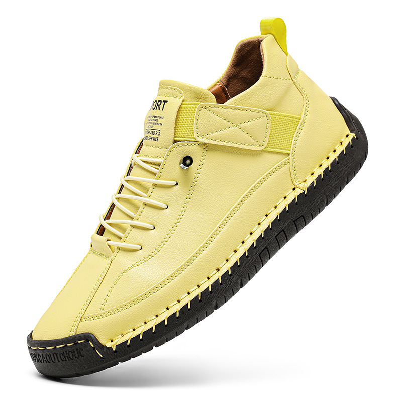 Autumn And Winter Large-size Mid-top Martin Boots, Outdoor Casual Shoes, Workwear Stitched_voghion.com