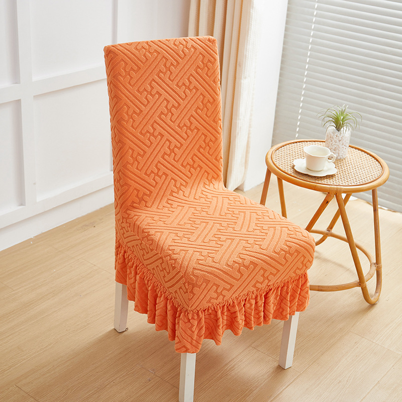 Cuadernas de asiento de asiento de comedor doméstico de cuatro estaciones cubierta de asiento todo incluido cubierta de asiento curva universal cubierta de protección de mesa elástica