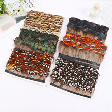 彩色孔雀兰羽毛复古羽毛花边手工DIY服装辅料花边布条厂家批发