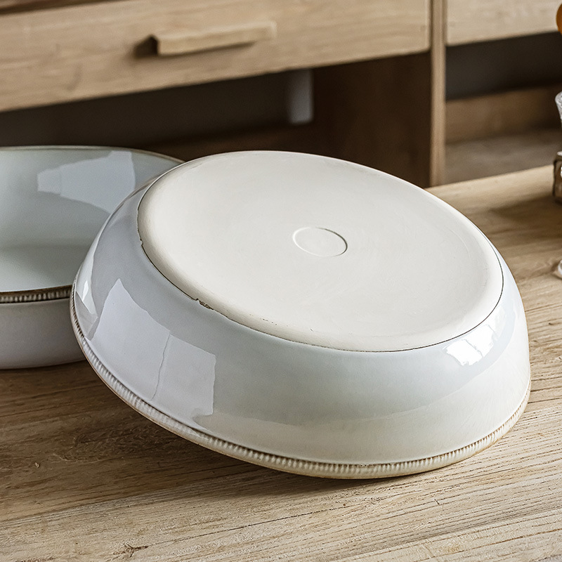 Simple estilo retro vajilla de cerámica hogar creativo sopa de fideos tazón de fideos instantáneos resistente al calor resistente a altas temperaturas Cocina hogar buena materia