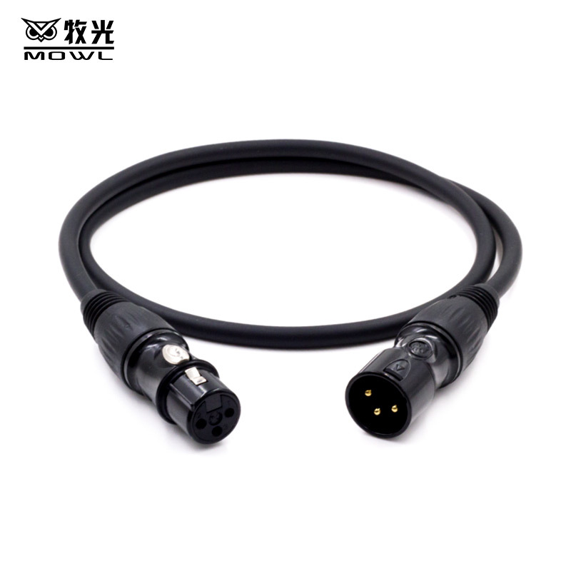 Haz de luz conector par luz de la etapa de luz DMX512 cable de señal de tres núcleos tarjeta anti-interferencia