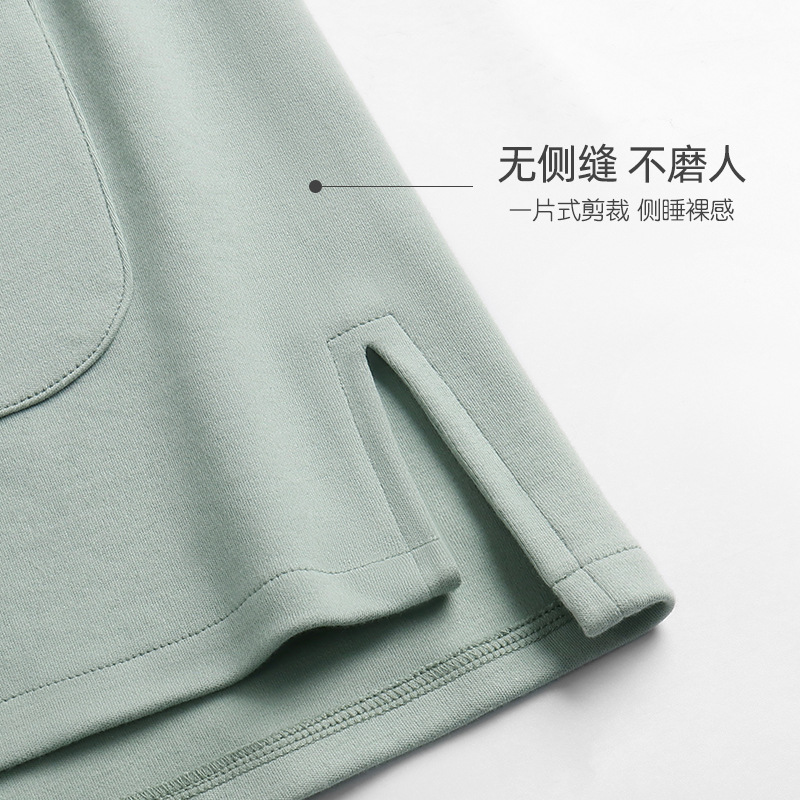 [Suave sensación] pijamas de las mujeres primavera y otoño 100% algodón manga larga verano Delgado homewear traje