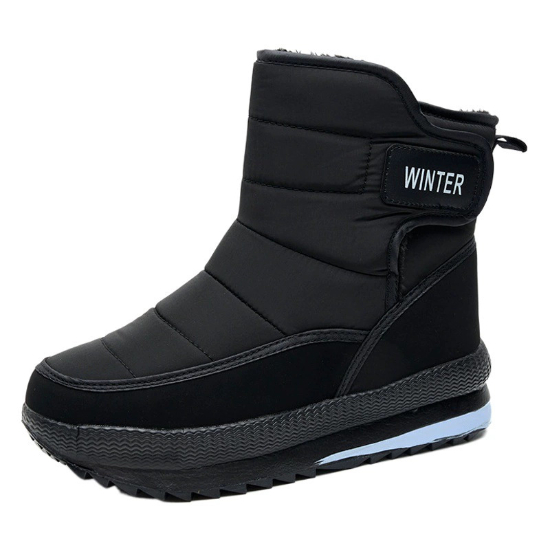 В наличии новые внешнеторговые зимние сапоги на флисовой подкладке, теплые хлопчатобумажные туфли с высоким берцем, повседневные мужские и женские сапоги на подкладке, трансграничная хлопчатобумажная обувь оптом