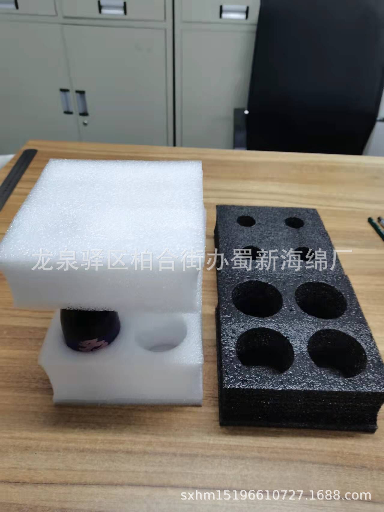 厂家供应黑色珍珠棉表黑绒礼盒内衬包装泡沫/月饼礼盒内衬包装