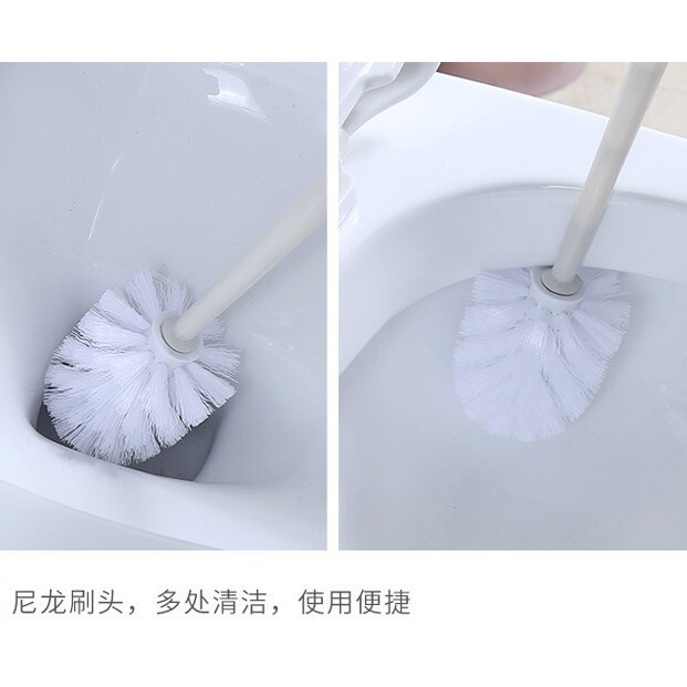トイレ洗浄ツールトイレブラシセット家庭用日本式長柄トイレブラシプラスチック柔らかい毛死角なしトイレブラシ|undefined