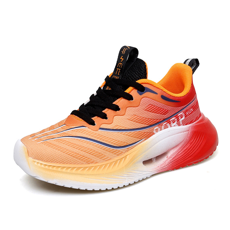 H089 Kidsren's Running Shoes Spring Mesh Ultra-Lightweight Breathable Cushioning Boys and Girls Shoes Medium and Large Kidsren's Casual Running Shoes