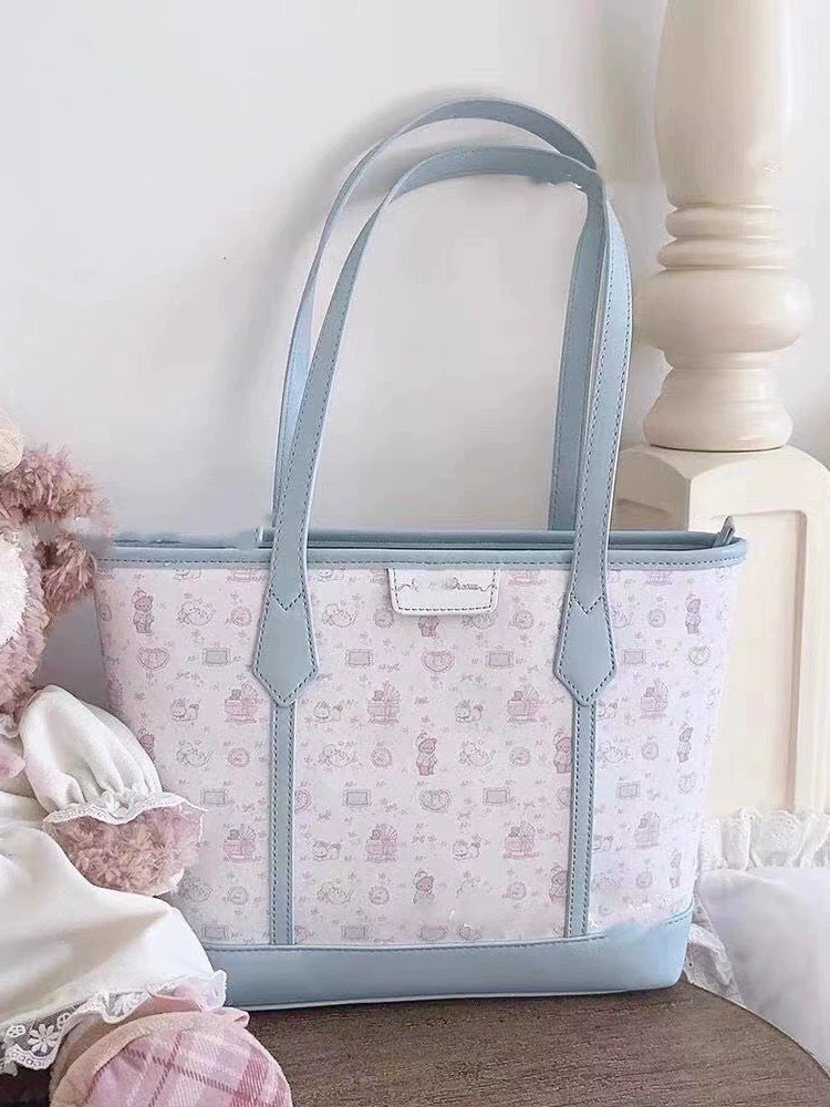 Тактическая сумка Tote — милый универсальный дизайн высокого класса, плечевые ручки, розовая или синяя