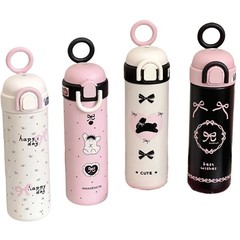 ガーリーハートのためのミニ魔法瓶カップ、女性のための新しい高価値コーヒーカップ、ポータブルステンレス鋼保冷ストローカップ