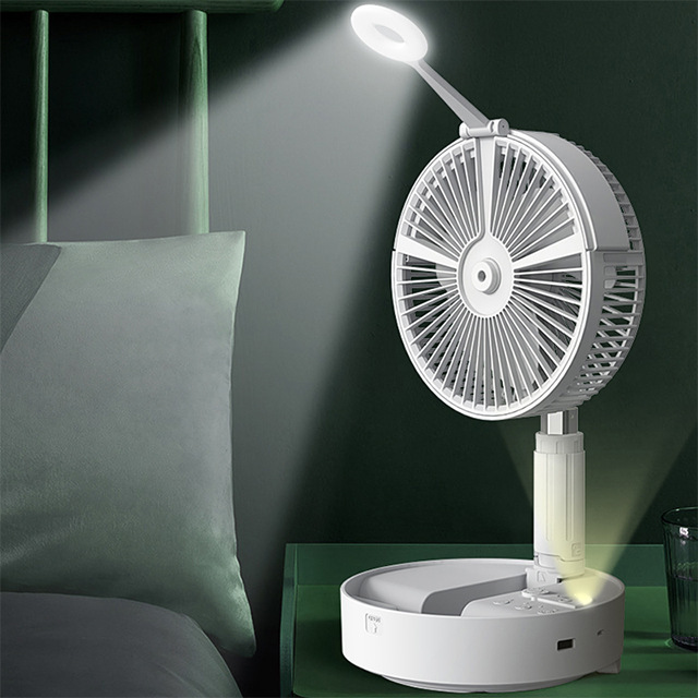 扇風機家庭用強風デスクトップ折りたたみ屋外キャンプ充電式シェイキングヘッドポータブル伸縮式垂直フロアファン|undefined