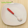 Ceramic cute fruit fork, tableware stainless steel, internet celebrity