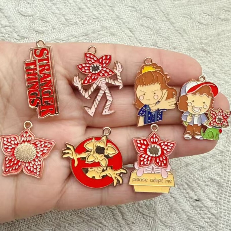 Cartoon Anime Stranger Things Zinc Alloy Creative Movie Character Pendant Cartoon Anime Stranger Things Zinc Alloy Creative Movie Character Pendant